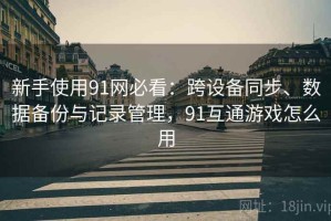 新手使用91网必看：跨设备同步、数据备份与记录管理，91互通游戏怎么用