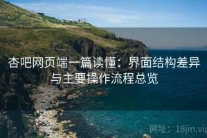 杏吧网页端一篇读懂：界面结构差异与主要操作流程总览