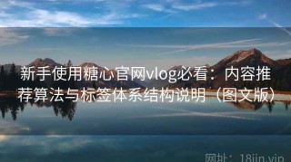 新手使用糖心官网vlog必看：内容推荐算法与标签体系结构说明（图文版）