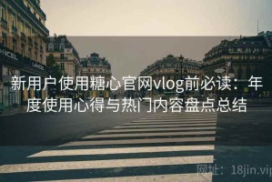 新用户使用糖心官网vlog前必读：年度使用心得与热门内容盘点总结
