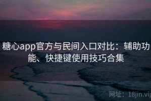 糖心app官方与民间入口对比：辅助功能、快捷键使用技巧合集