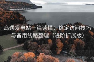岛遇发电站一篇读懂：稳定访问技巧与备用线路整理（进阶扩展版）