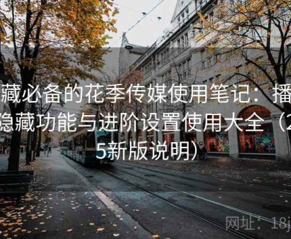 收藏必备的花季传媒使用笔记：播放器隐藏功能与进阶设置使用大全（2025新版说明）