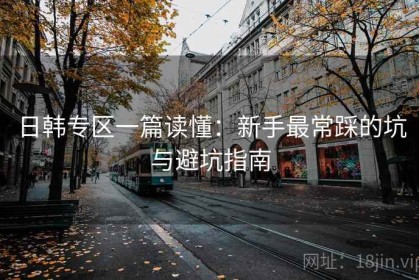 日韩专区一篇读懂：新手最常踩的坑与避坑指南
