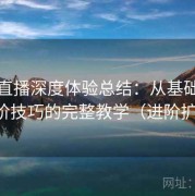 伊人直播深度体验总结：从基础设置到进阶技巧的完整教学（进阶扩展版）