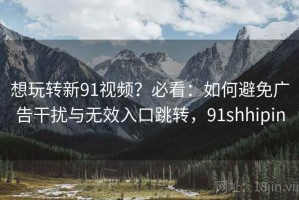 想玩转新91视频？必看：如何避免广告干扰与无效入口跳转，91shhipin