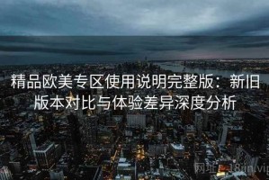 精品欧美专区使用说明完整版：新旧版本对比与体验差异深度分析