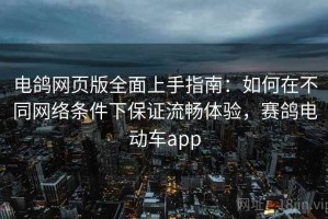 电鸽网页版全面上手指南：如何在不同网络条件下保证流畅体验，赛鸽电动车app