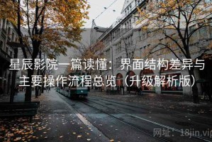 星辰影院一篇读懂：界面结构差异与主要操作流程总览（升级解析版）