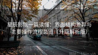 星辰影院一篇读懂：界面结构差异与主要操作流程总览（升级解析版）