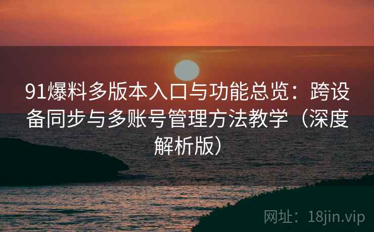 91爆料多版本入口与功能总览：跨设备同步与多账号管理方法教学（深度解析版）