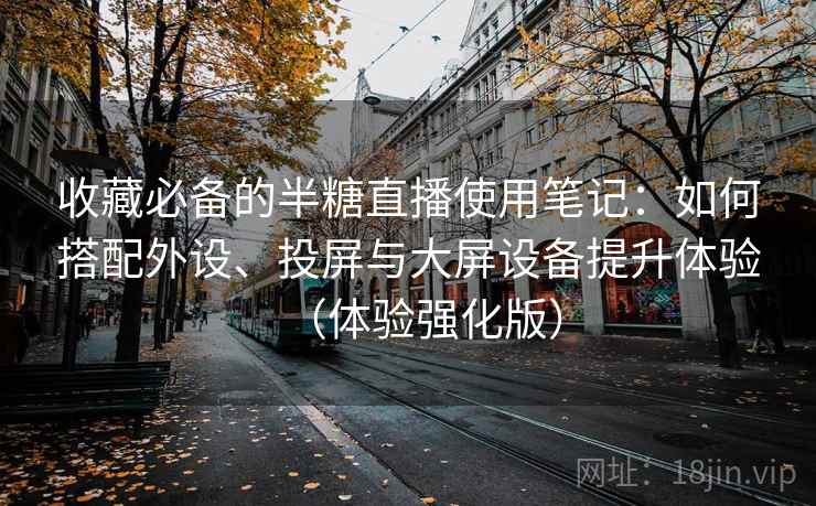 收藏必备的半糖直播使用笔记：如何搭配外设、投屏与大屏设备提升体验（体验强化版）