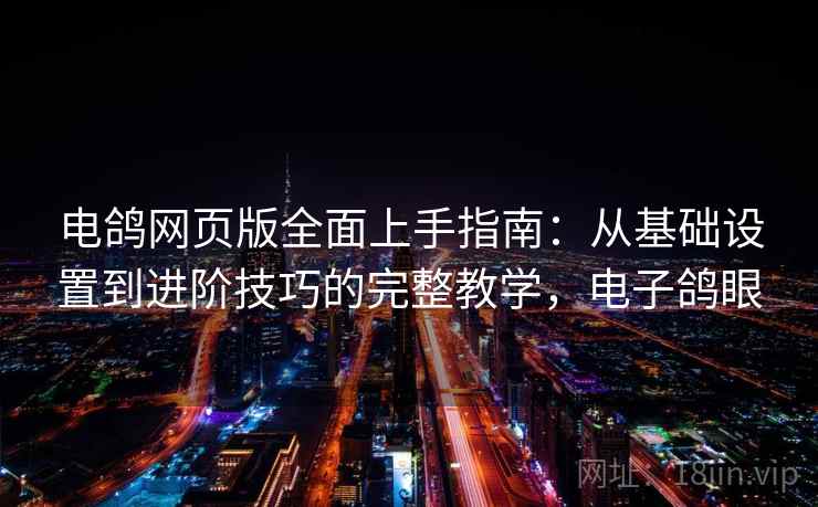 电鸽网页版全面上手指南：从基础设置到进阶技巧的完整教学，电子鸽眼