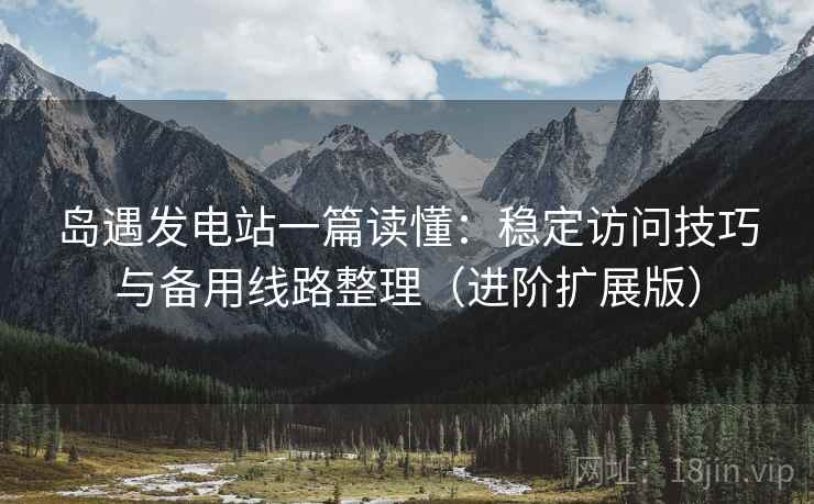 岛遇发电站一篇读懂：稳定访问技巧与备用线路整理（进阶扩展版）