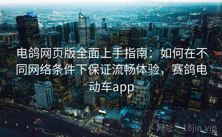 电鸽网页版全面上手指南：如何在不同网络条件下保证流畅体验，赛鸽电动车app