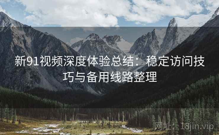 新91视频深度体验总结:稳定访问技巧与备用线路整理 新91视频深度体验总结:稳定访问技巧与备用线路整理