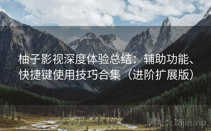柚子影视深度体验总结:辅助功能、快捷键使用技巧合集(进阶扩展版) 柚子影视深度体验总结:辅助功能、快捷键使用技巧合集(进阶扩展版)